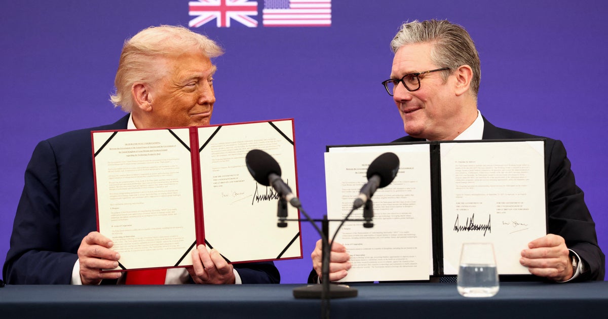 Trump, U.K.'s Keir Starmer give news conference after signing tech investment deal