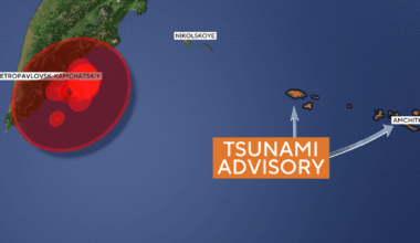 Magnitude 7.8 earthquake strikes off Russia's coast, tsunami advisory issued for Alaska