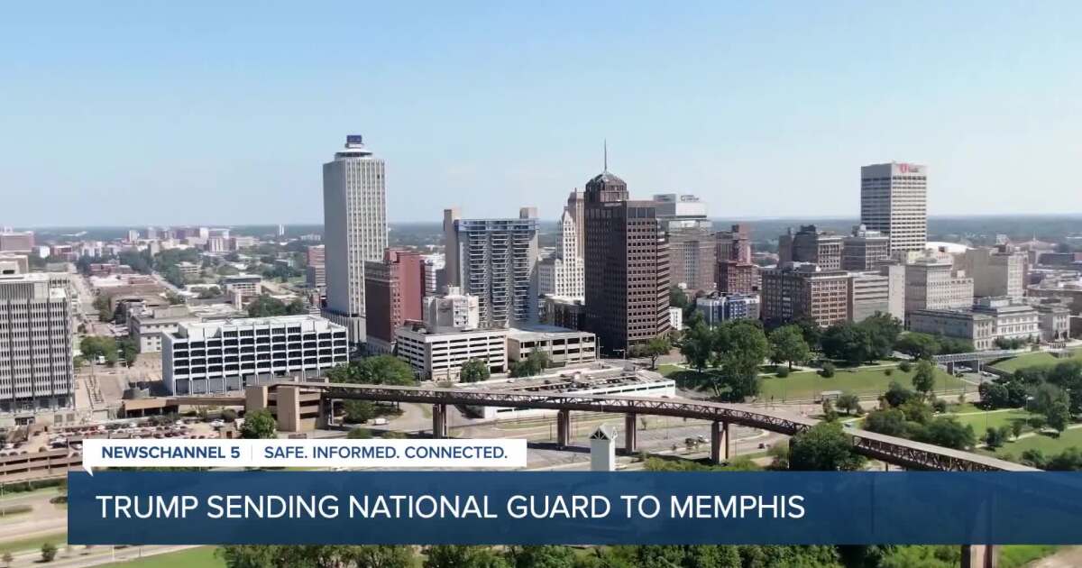 President Trump is sending the Tennessee National Guard to Memphis
