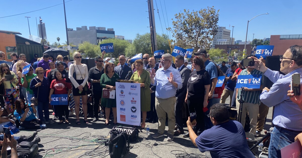 LA mayor and immigration activists denounce Supreme Court decision on ICE arrests