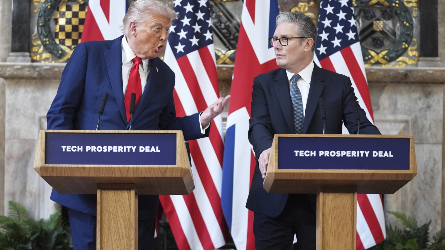 Trump celebrates UK charm offensive, but sidesteps key issues