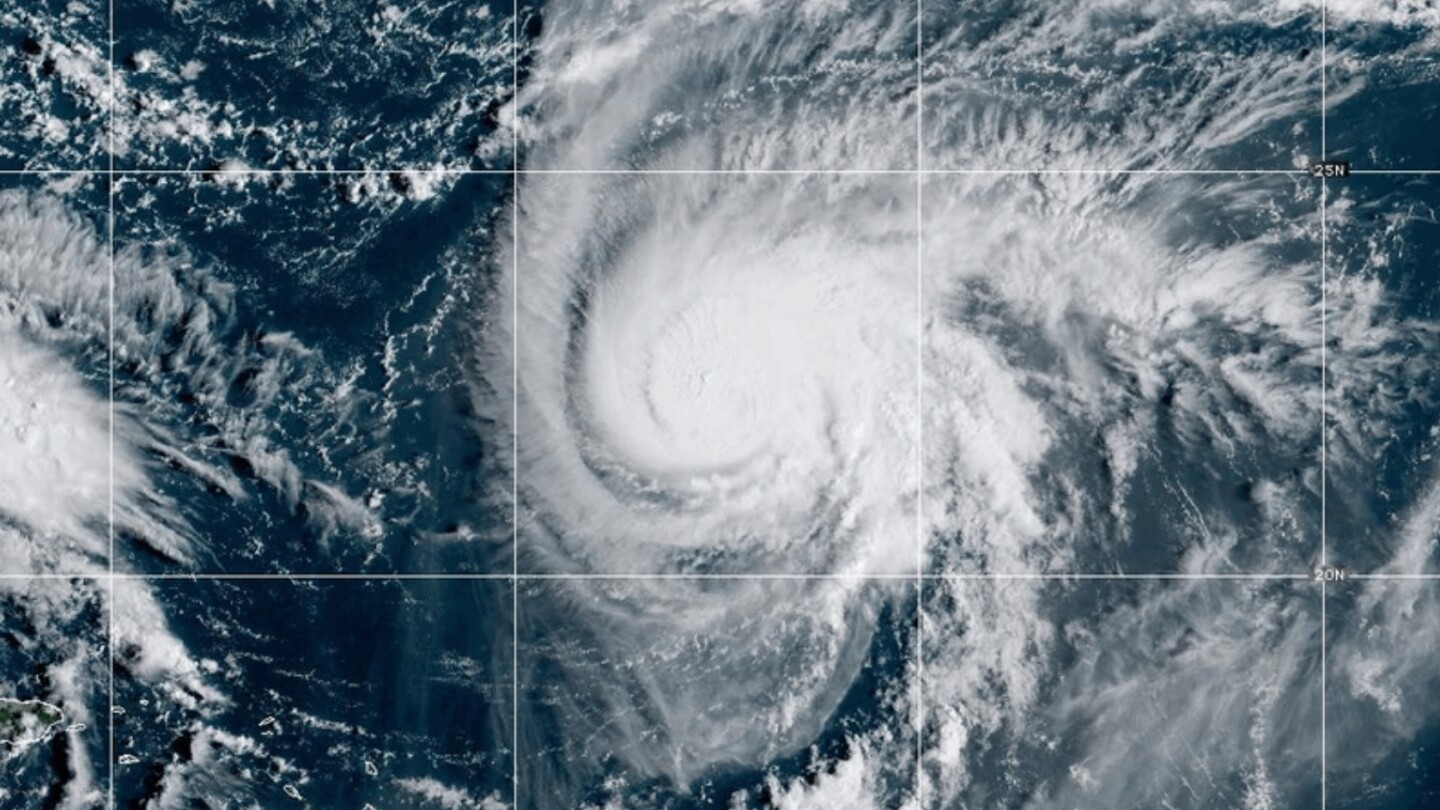 Humberto is now a powerful Category 4 hurricane