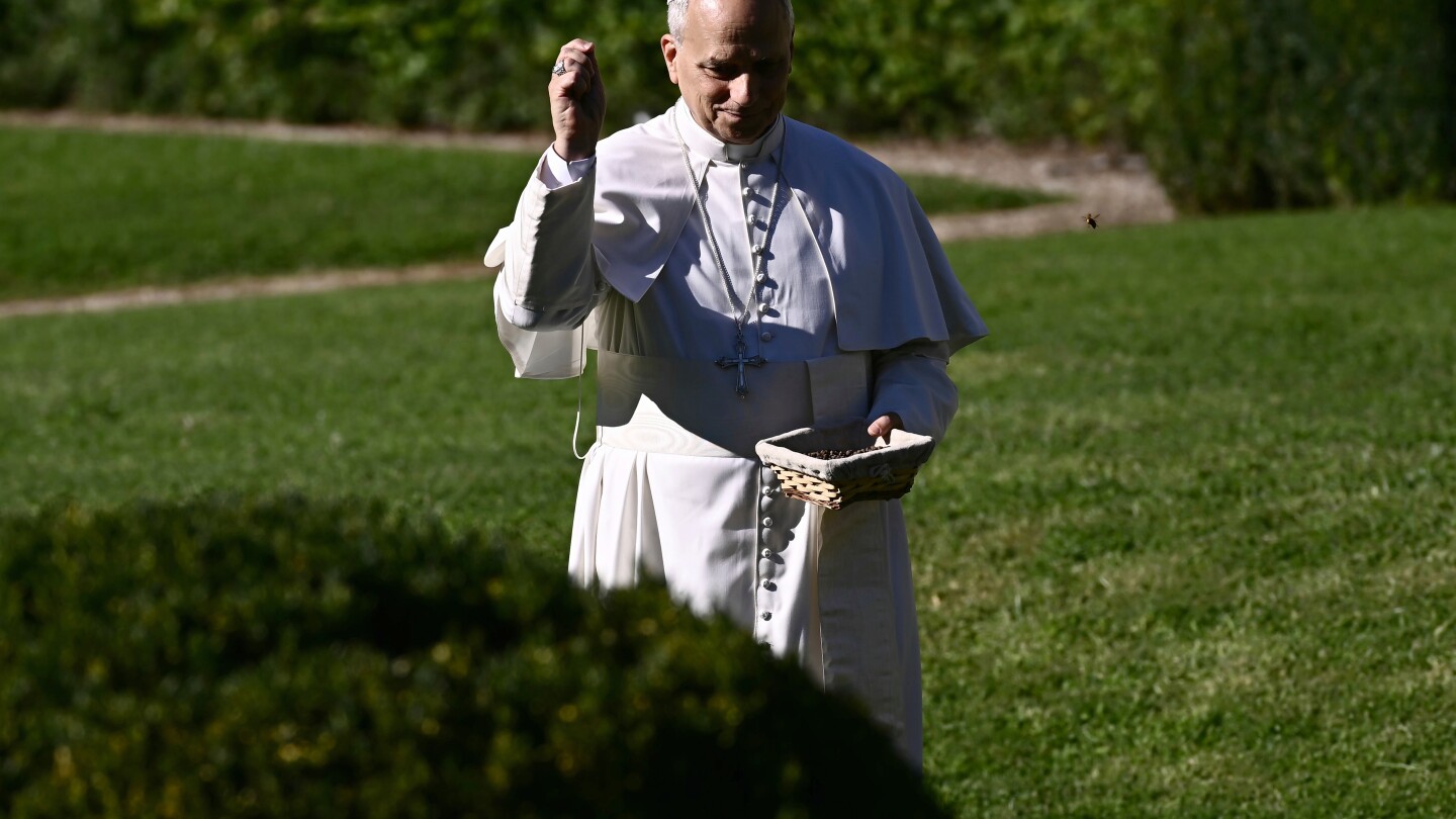 Pope Leo inaugurates sustainable farming center created by the Vatican
