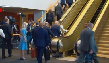 UN blames Trump's team for nonworking escalator and teleprompter