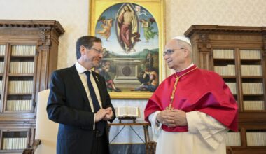 Pope Leo and Vatican insist on 2-state solution to end Gaza war during meeting with Israel president