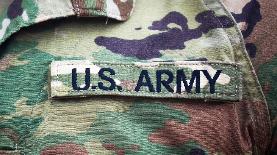 U.S. Army patch on uniform