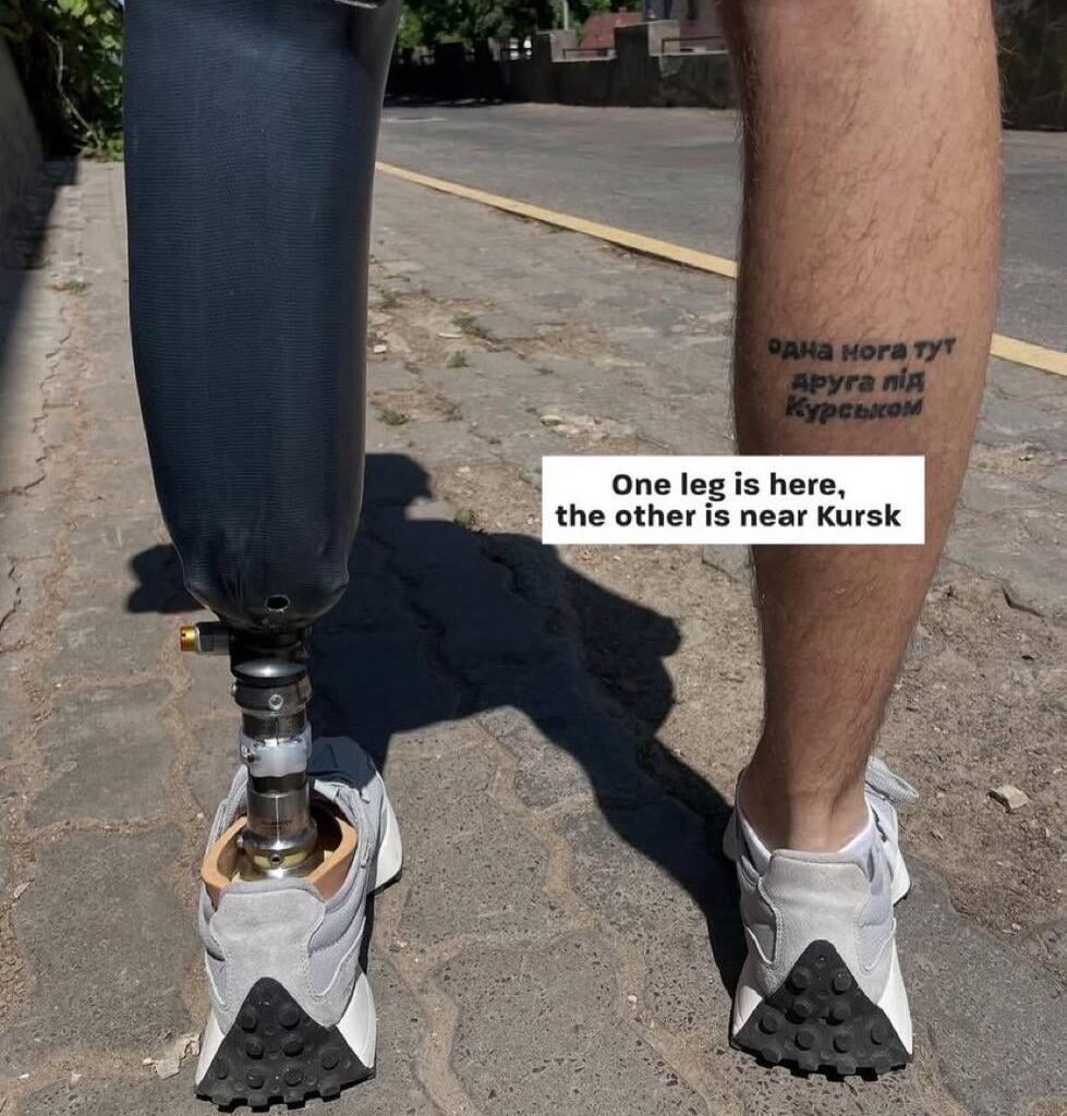 Some dark humor from a Ukrainian soldier who fought in Kursk