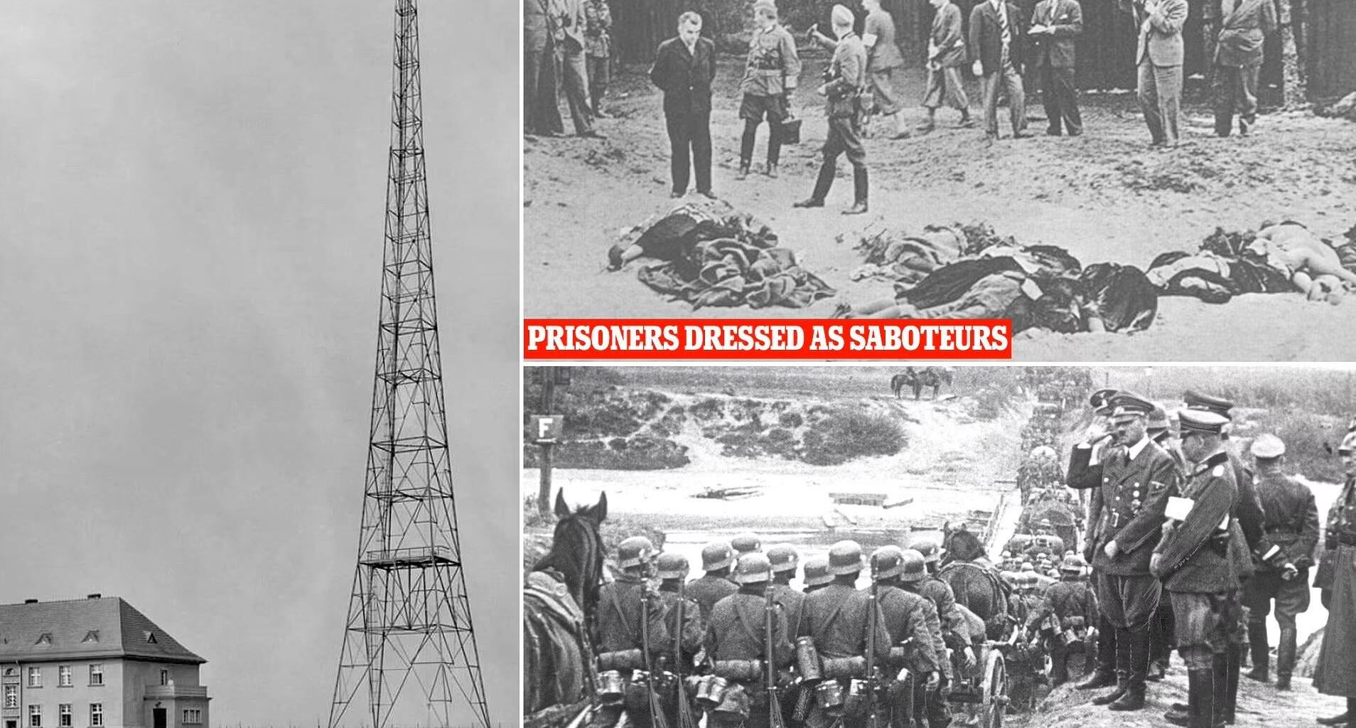 The Gleiwitz incident was a false flag attack on the radio station Sender Gleiwitz (then Germany and now Gliwice, Poland) staged by Nazis on 31st August 1939. Along with some two dozen similar incidents, the attack was manufactured by the Nazis as a casus belli to justify the invasion of Poland.