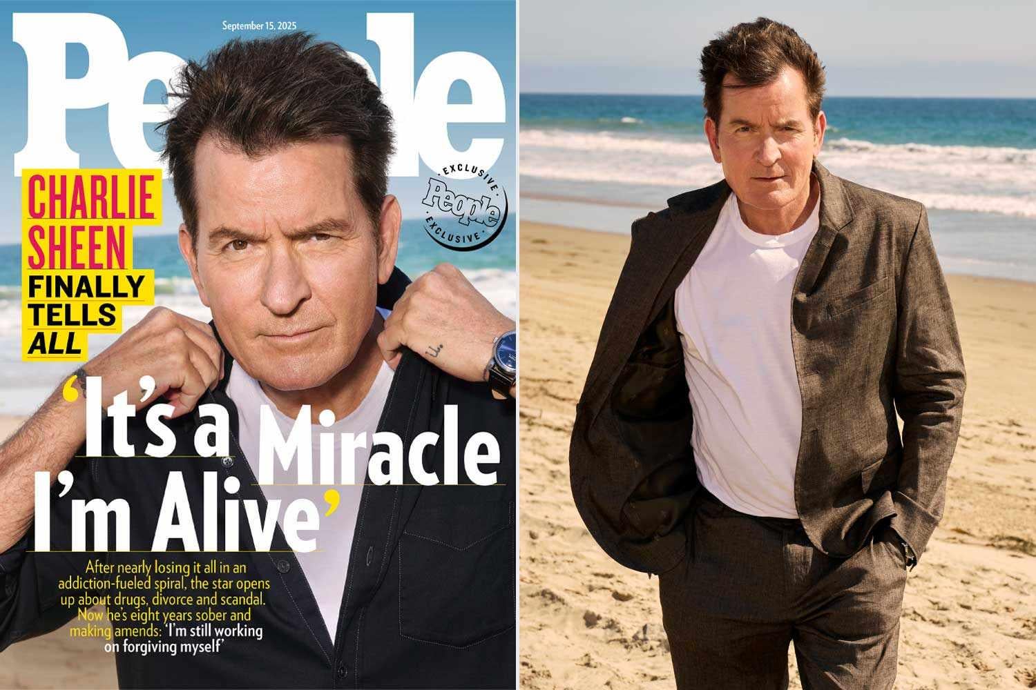 Charlie Sheen on His Wild Past, Embracing Sobriety, and Learning to Forgive Himself: 'I Still Get the 'Shame Shivers'