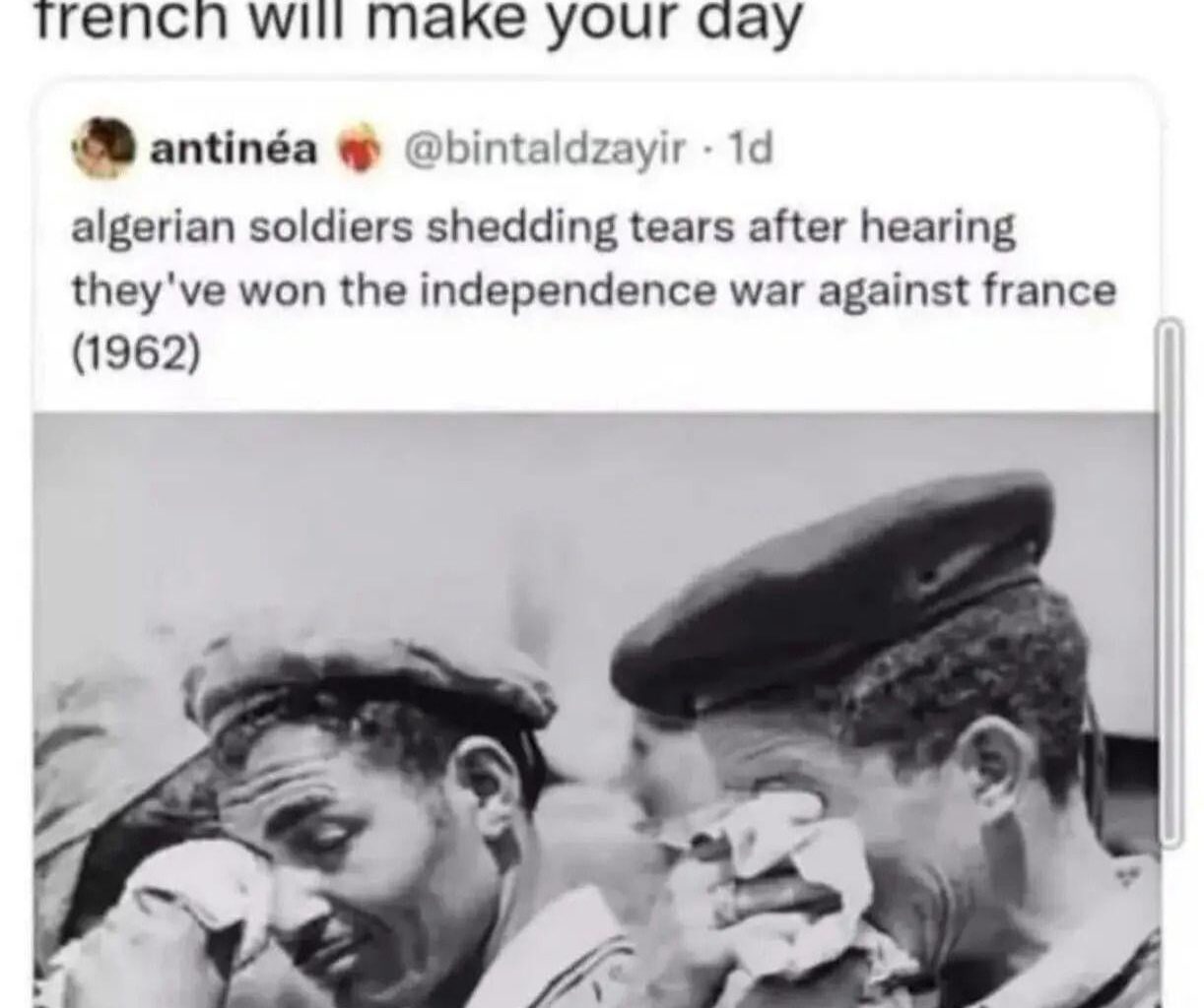 Most thankful French colonies.