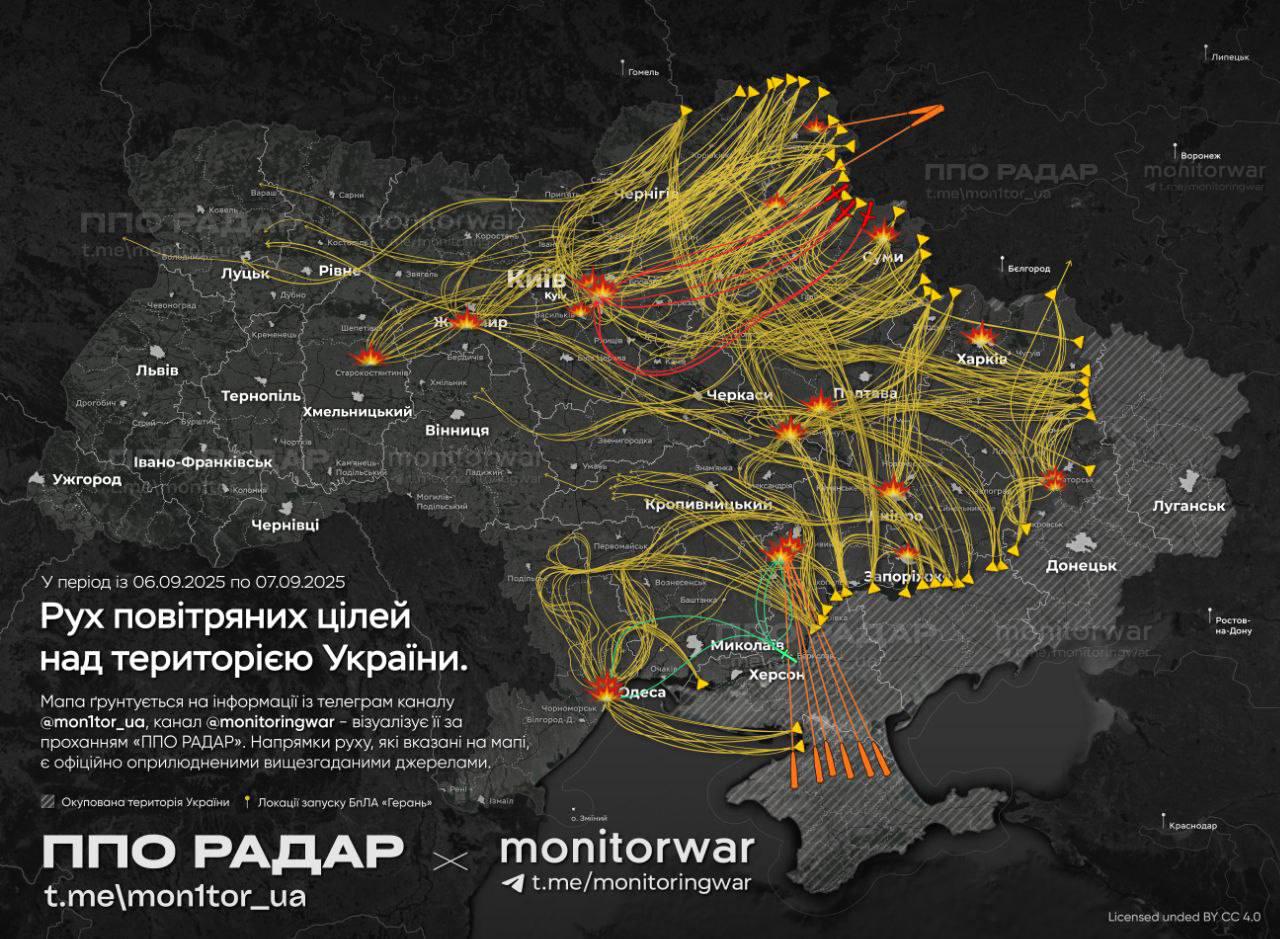 Up to 1,000 (!) Russian UAVs attacked Ukraine this night. It was one of the most massive strikes of the entire war