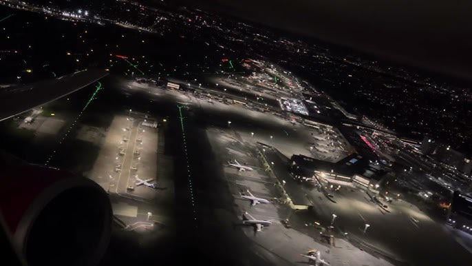 Billede jeg tog af Københavns lufthavn i nat