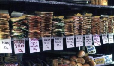 This photo was taken in a London sandwich shop in Whitehall in 1972 and is part of a collection by photographer Glen Fairweather who travelled the UK/Europe taking photos of everyday life.
