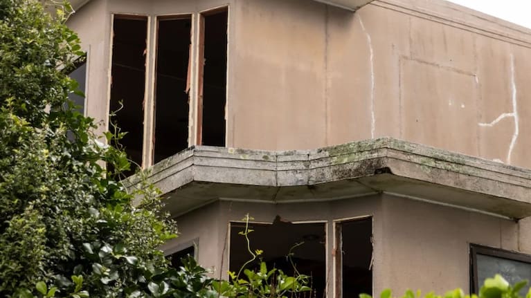 Windows have now been taken out of the house.