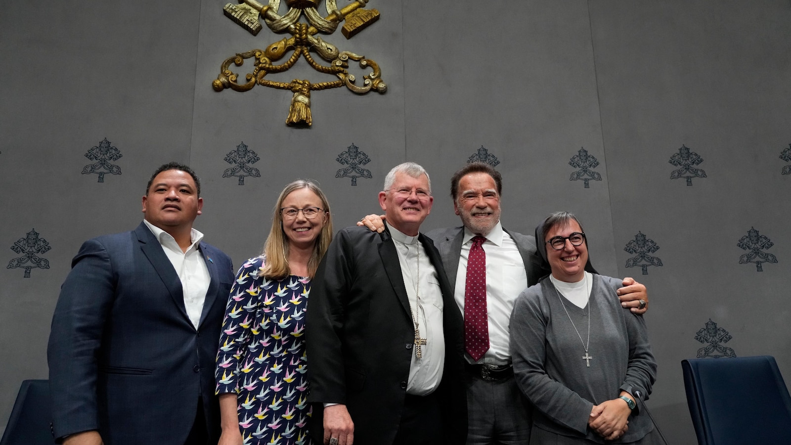 Schwarzenegger downplays Trump and backs Vatican initiative to 'terminate' global warming
