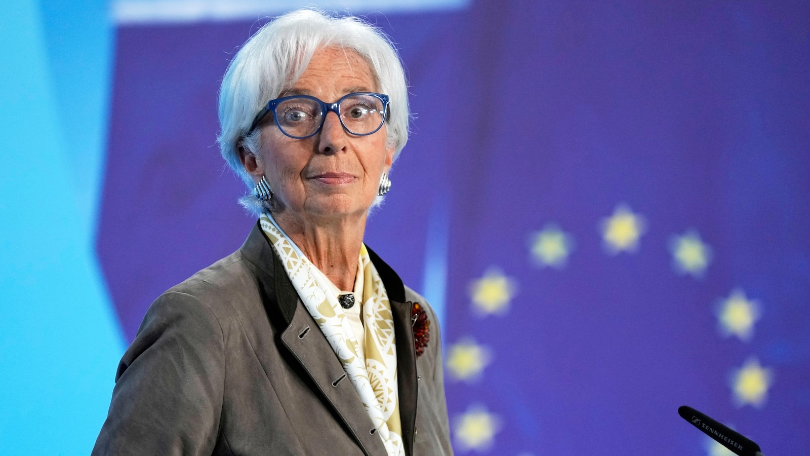 Europe's top central banker says economy holding up better than expected in face of Trump tariffs