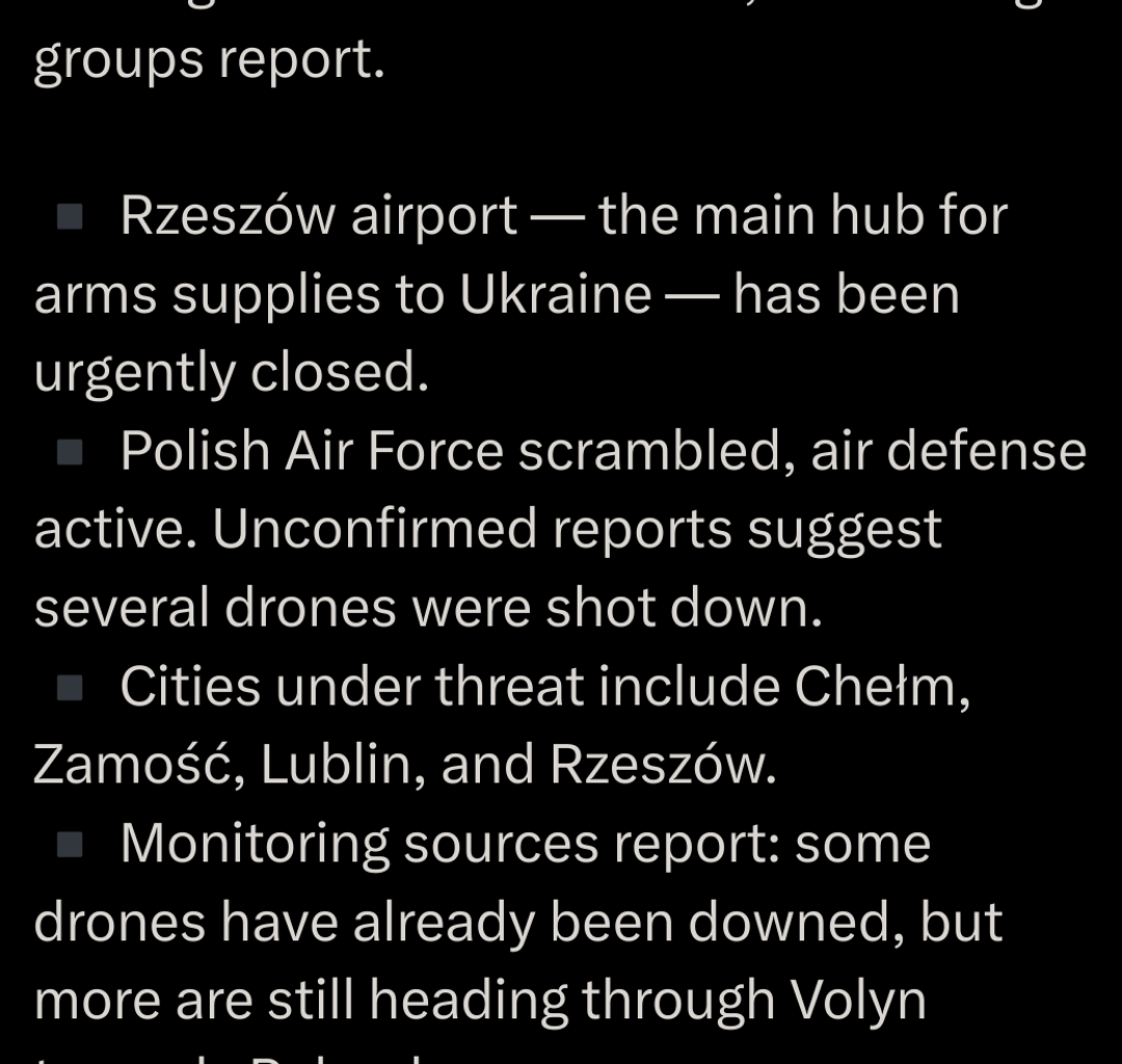 Russian Shaheds have crossed the Polish border