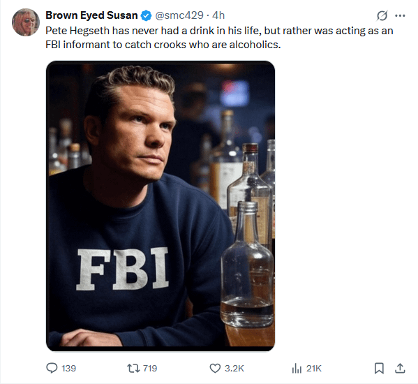 Pete Hegseth FBI informant