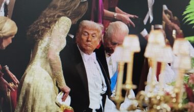 Trump starting at Princess Kate’s chest as she takes a seat!?!?