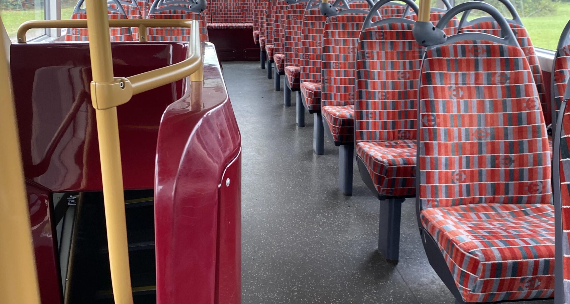 An empty bus. The best thing you can see on your commute