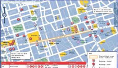 The bus diversions for the Oxford Street Pedestrianisation Trial