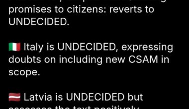 3 lande ændrer mening vedr. Chat Control