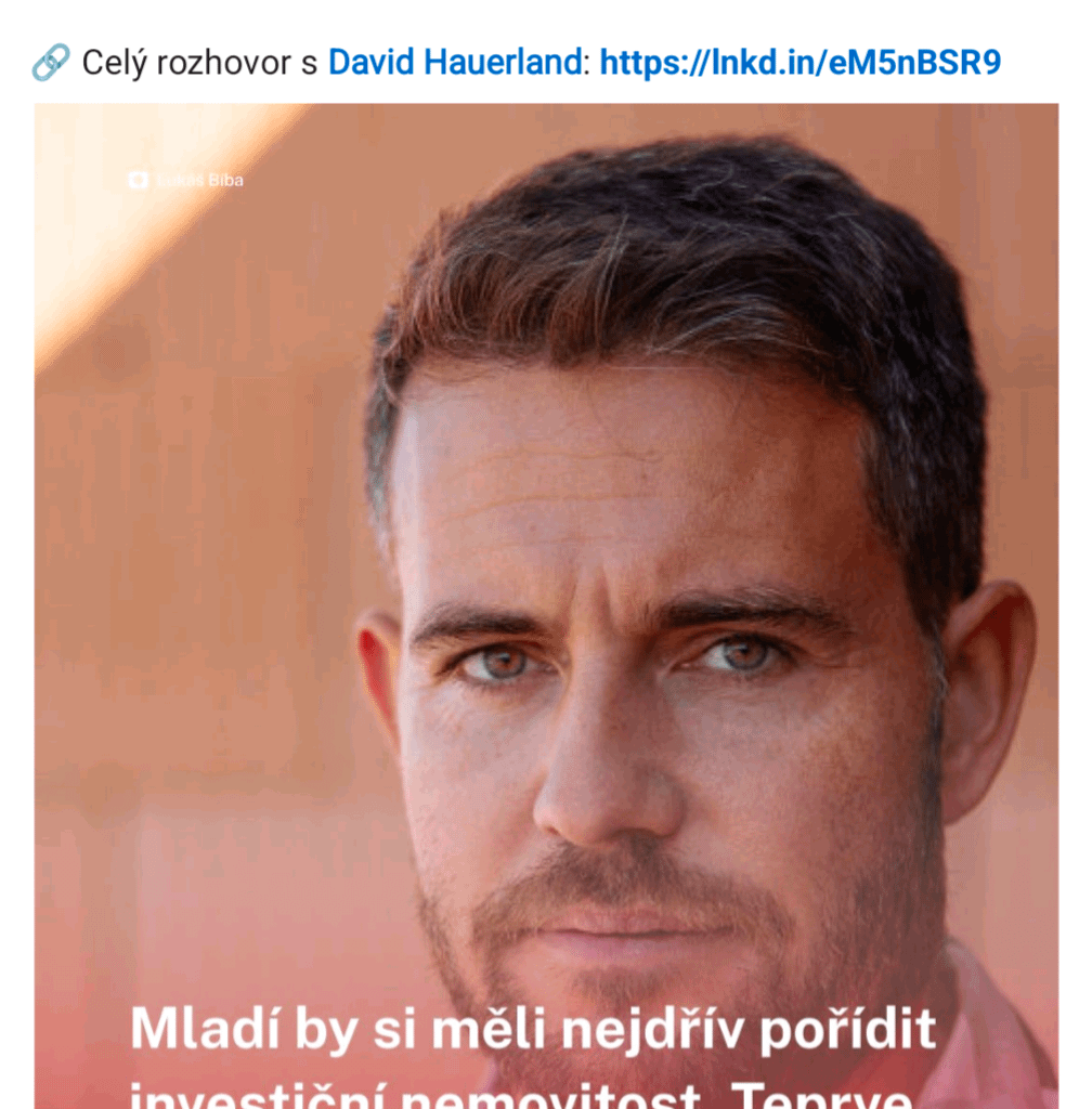 Mladí, kupte si barák, abyste měli na barák 🫠