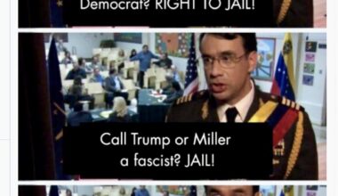 STEPHEN MILLER IS A FASCIST!