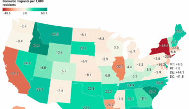 [OC] Where Have Americans Chosen to Move In Recent Years? (And Why Democrats Must Build Housing)