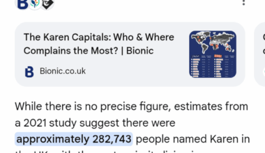 How many karens people does england have?