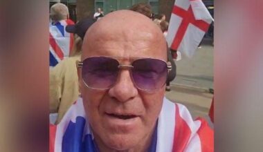 Ex-loyalist terror chief Adair joins Tommy Robinson's 110,000-strong anti-migrant demo in London