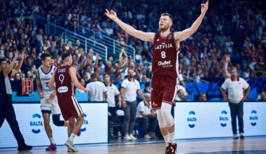 Latvia tie national EuroBasket scoring record in win over Czechia
