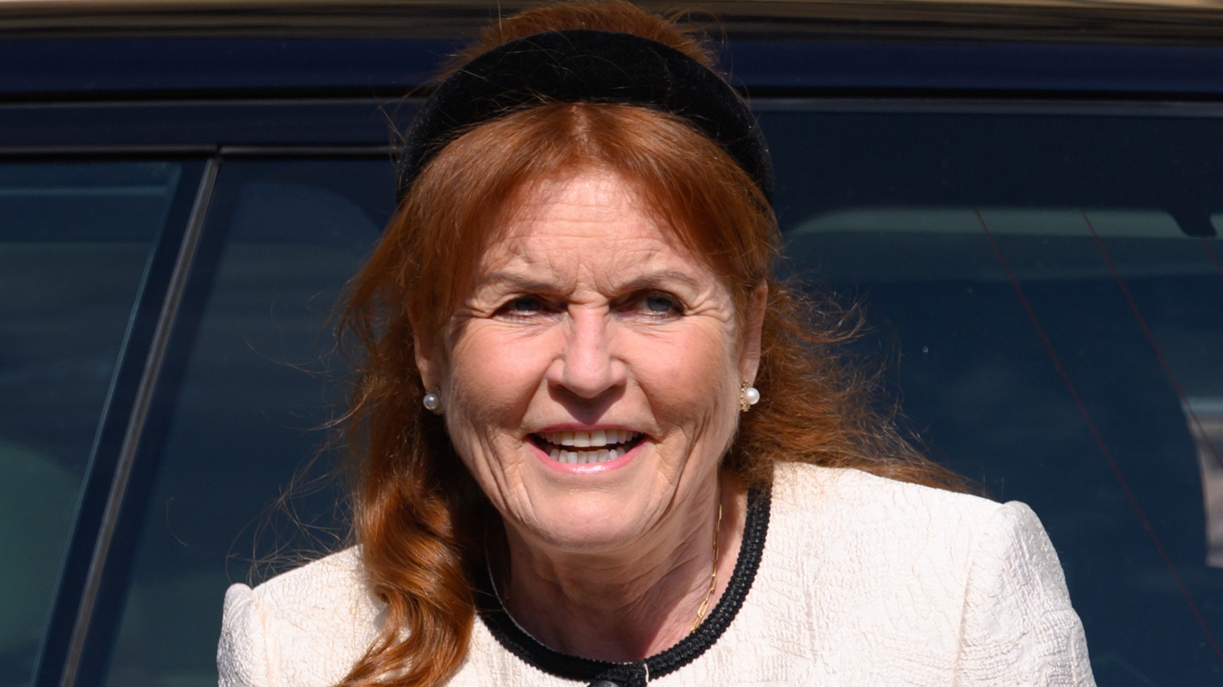 Sarah Ferguson, Duchess of York attends the Easter Sunday Mattins Service at St George's Chapel on April 20, 2025