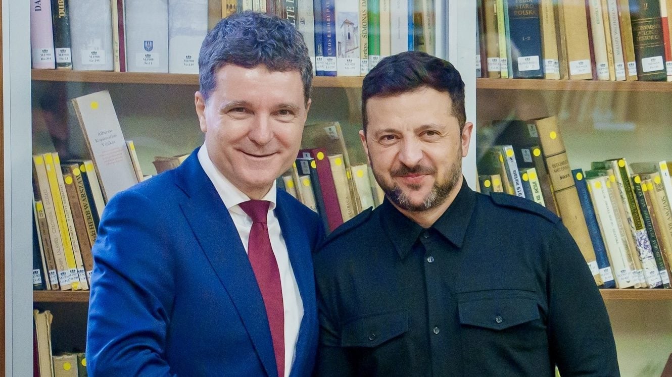 Nicușor Dan și Volodimir Zelenski. Foto: Administrația Prezidențială