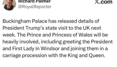 The Prince and Princess of Wales will be heavily involved with Trump’s state visit next week