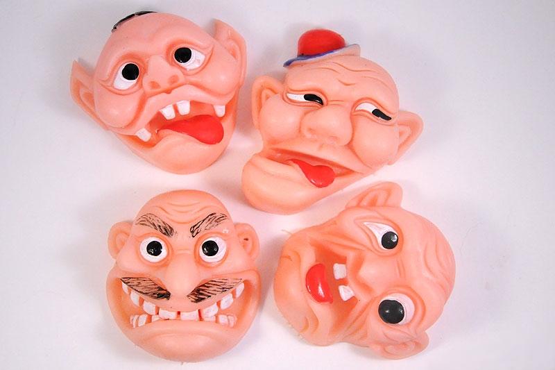 Rubber face finger "puppets"