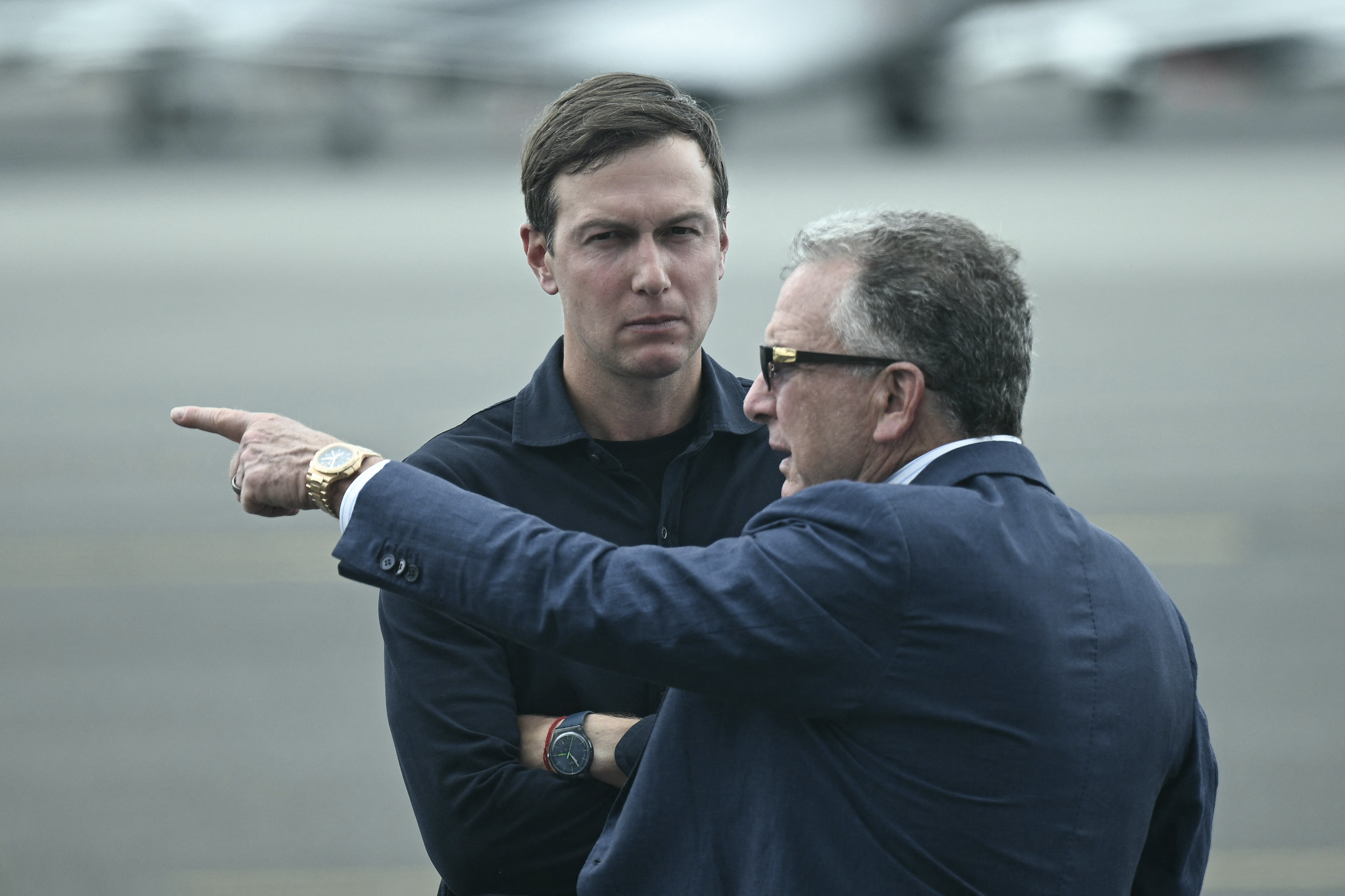 Jared Kushner, left, with Steve Witkoff