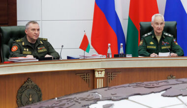 Photo courtesy of the Belarusian Defense Ministry's news agency  Vayar