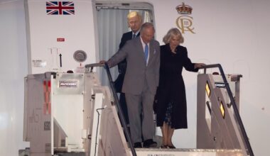 King Charles lands in Italy ahead of historic Vatican meeting with Pope Leo
