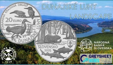 enlarged image for Slovakia. New Silver Proof and BU Coins Focus on the Beauty of the Danube Inland Delta