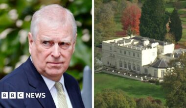 Andrew stripped of 'prince' title and will move out of Royal Lodge