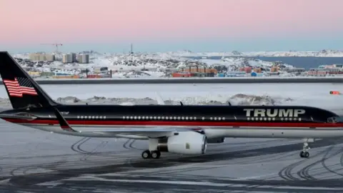 Reuters Donald Trump Jr, the president's eldest son, made a private visit to Greenland to make a podcast recording in January.