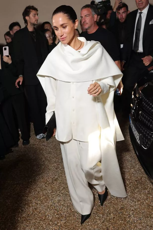 Meghan Markle, Duchess of Sussex attends the Balenciaga Womenswear Spring/Summer 2026 show 