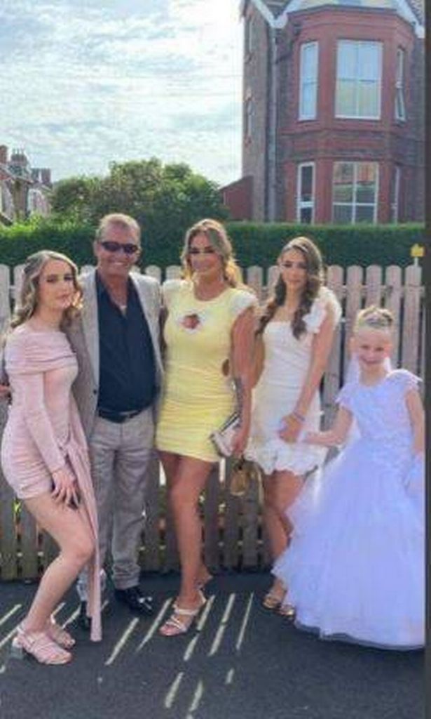 John Kearney, from Birkenhead, who had travelled to İçmeler, in Marmaris, for a holiday, pictured with his family
