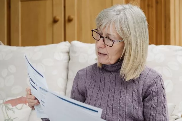 Woman reading letter