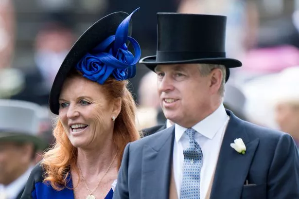 ASCOT, ENGLAND - JUNE 19:  Sarah Ferguson, Duchess of York and Prince Andrew, Duke of York on day 4 of Royal Ascot at Ascot Racecourse on June 19, 2015 in Ascot, England.  (Photo by Mark Cuthbert/UK Press via Getty Images)