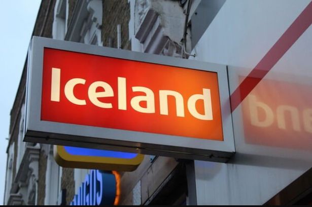 Stock image of an Iceland sign