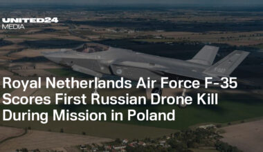Royal Netherlands Air Force F-35 Scores First Russian Drone Kill During Mission in Poland — UNITED24 Media