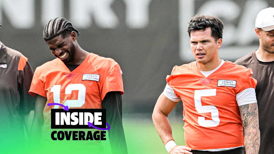 What should we make of the fact that Shedeur Sanders is the third QB in line between Dillon Gabriel and Joe Flacco heading into Week 5? (Photo by Jason Miller/Getty Images)