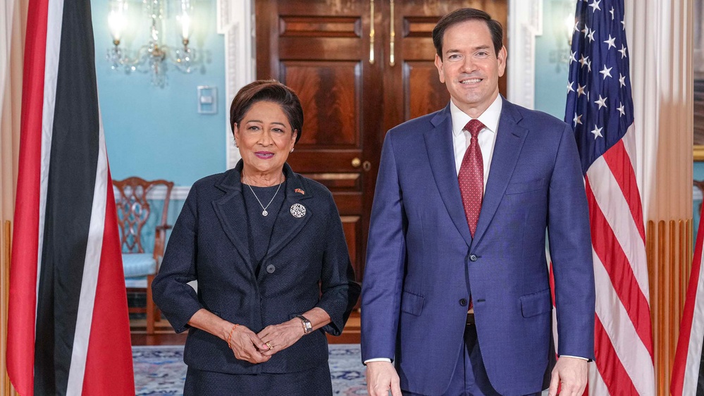 DVIDS - Video - Secretary Rubio meets with Trinidad and Tobago Prime Minister Kamla Persad-Bissessar